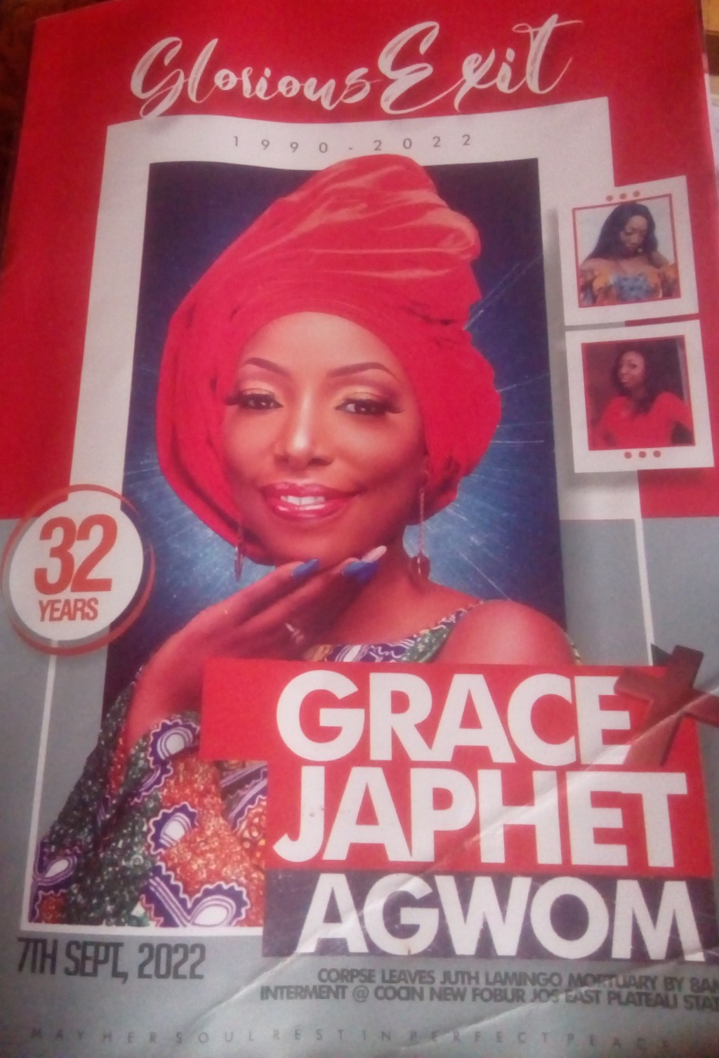 Tribute by JOHN AZI SOLOMON Dedicated to the  late beloved Grace Ashom Japhet of the family of Professor Maisamari Ashom who hails from Bauchi state,Toro. She was giving birth to in the year 1990 and died year 2022. Most of her primary education was done at Bauchi State before her parents relocated to  the federal capital territory Abuja in 1997. She then studied at the prestigious university of Abuja where she acquired a Bs.c in geography and environmental management in 2015. furthermore. she then served her father land at nasarawa state Nigeria. She had working experience with the Nigerian metrological agency  in Abuja before she was employed by the BEJAFA. she loves to cook and bake and is a light in the end of a tunnel as her charm and grace is almost magical. Her family misses her&nbsp;dearly.